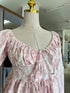 Women Round Neckline Lantern Sleeves Flounce Tops With Shorts